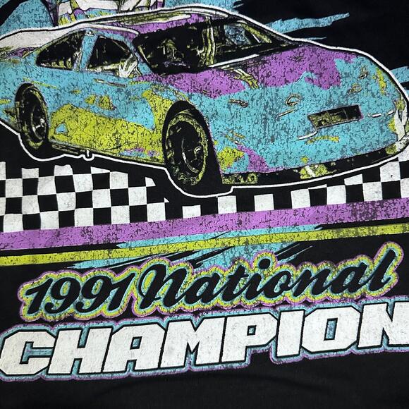 Brisco 🏁 “1991 National Champion” Race Car Graphic Tee – Size L - Picture 6 of 6